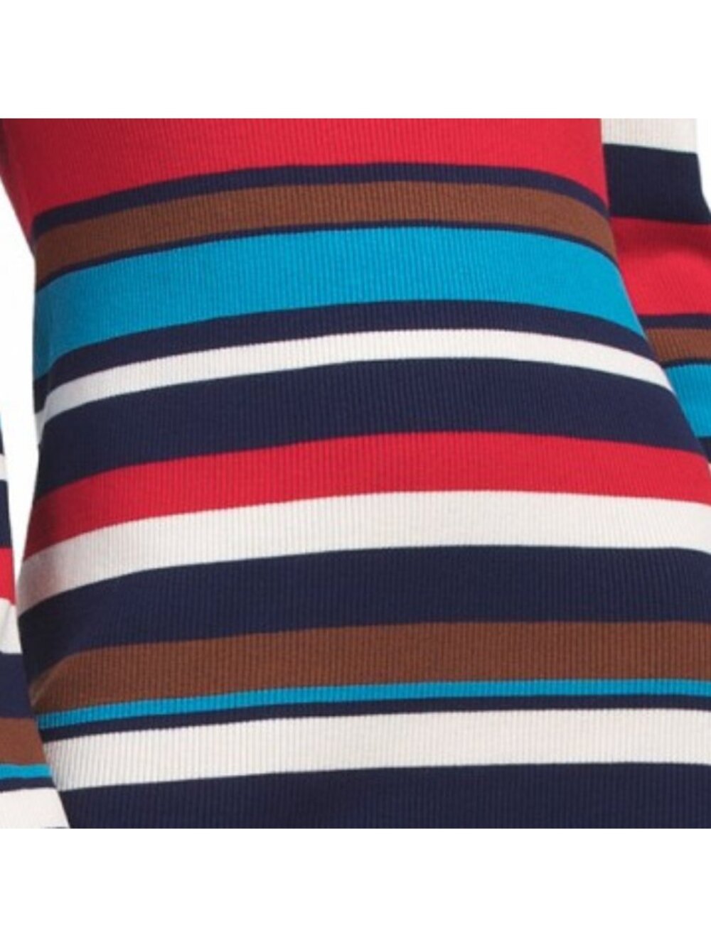 ENGLISH FACTORY Striped Three-quarter Sleeve Mini Dress - Picture 4 of 4